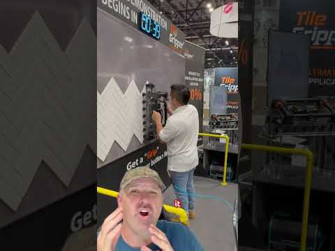 FASTEST Tile Installer! #tile #contractor #tools