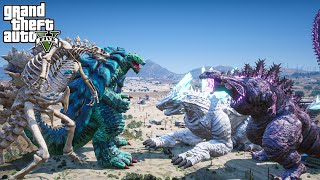 Skeleton Godzilla, Gamera vs Shin Godzilla - Titanus Shimo - The Rematch ( GTA V Mods )