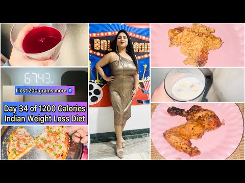 Day 34 of 1200 Calories Weight Loss Diet | What I eat in a day to lose weight | Soya Chap & Chicken