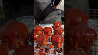 Smoked Pastrami Burnt Ends Wrapped In Bacon #pastrami #brisket t