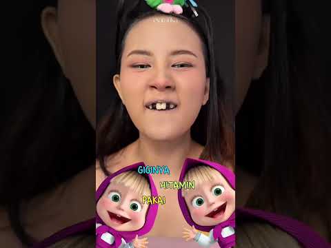 MAKEUP ALA MASHA AND THE BEAR😍🥰😅#wedding#makeup#shortvideo