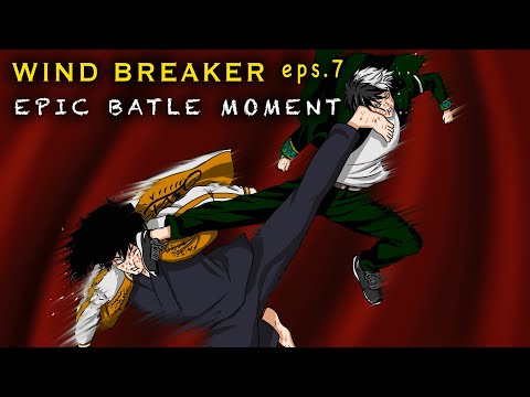 WIND BREAKER eps. 7 takarir Indonesia SAKURA HARUKO VS TOGAME JO