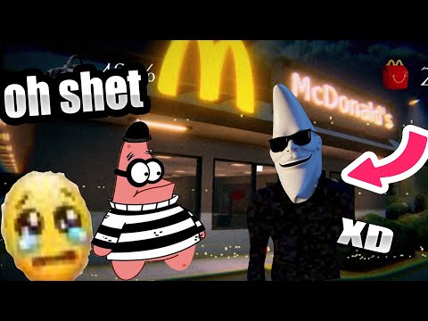 El juego de "Nunca robes un McDonald's de noche" con MEMES 😨👌 XD