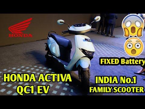 HONDA ACTIVA QC1 Electric EV Scooter First look Walkaround Review - Family Scooter for Daily Use