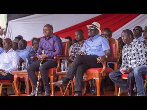 WATCH HOW PRESIDENT RUTO AND DP KINDIKI WERE INTERACTING DURING KIMALEL GOAT AUCTION IN BARINGO.