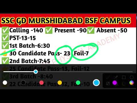 SSC GD BSF CAMPUS MURSHIDABAD PHYSICAL REVIEW ✅//ROSHANBAGH BSF CAMPUS PHYSICAL REVIEW ✅//SSC GD