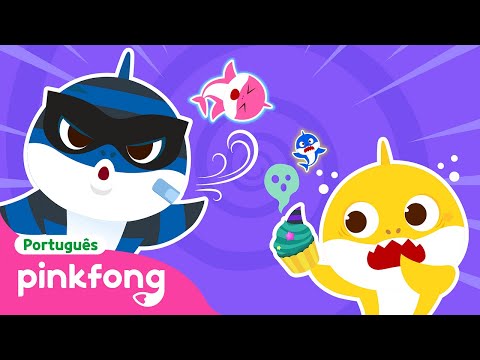 A Família Tubarão de Ladrões 2 | Esconde-Esconde | Pinkfong, Bebê Tubarão! Canções para Crianças