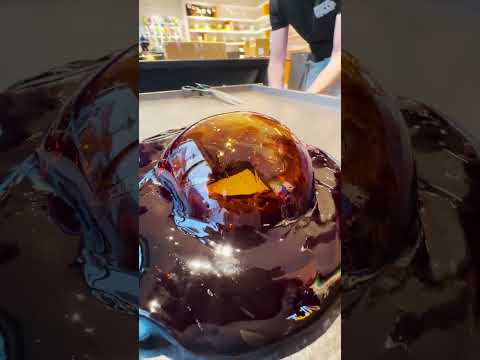Coffee Flavored Golden Candy ☕💛 #candymaking #asmr