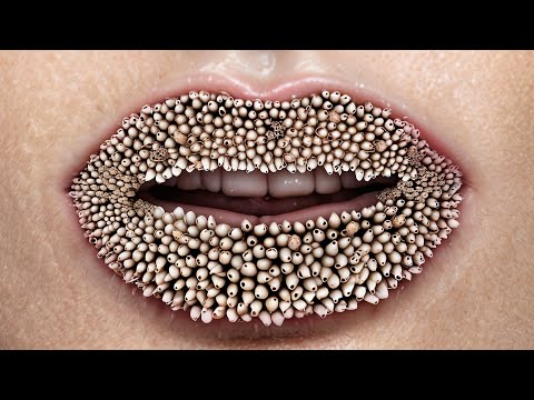 ASMR Lips Treatment Animation Infected Insect On Lip | ASMR No Talking Animation Treatment