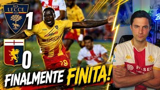 FINITA! Lecce-Genoa 1-0: L'Unica Buona Notizia È Che La Stagione È Finita!