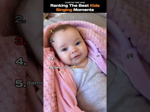 Ranking The Best Kids Singing Moments #shortsviral #ranking
