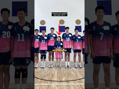 Mide 1,50m y quiere ser jugadora de voleibol 🏐 #voleibol  #pelota  #deportes
