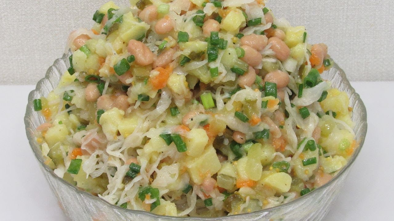 С таким постным салатом и мяса не надо