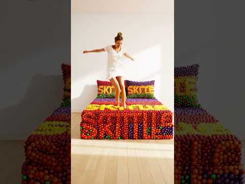What If Your Bed Was Made Of Candy? #asmr #asmrvideo #asmrsounds