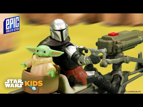 Super Speeder Bike Chase For The Mandalorian and Grogu | HASBRO Epic STAR WARS™