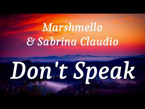 Marshmello & Sabrina Claudio - Don't Speak (lyrics)