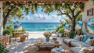 🎨 Morning Coffee Beach Studio | Jazz Cafe Music for Ocean Views & Peaceful Mornings ☕