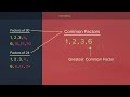Factoring and Distributive Property Concepts