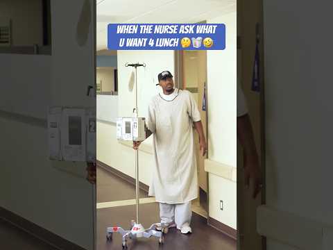 I’m never getting discharged with this Nurse 😩🥡🥢🤣 Don’t forget my Jello too
