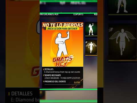 Cómo conseguir el emote de RISA para ff latam #freefire #nuevobugfreefire