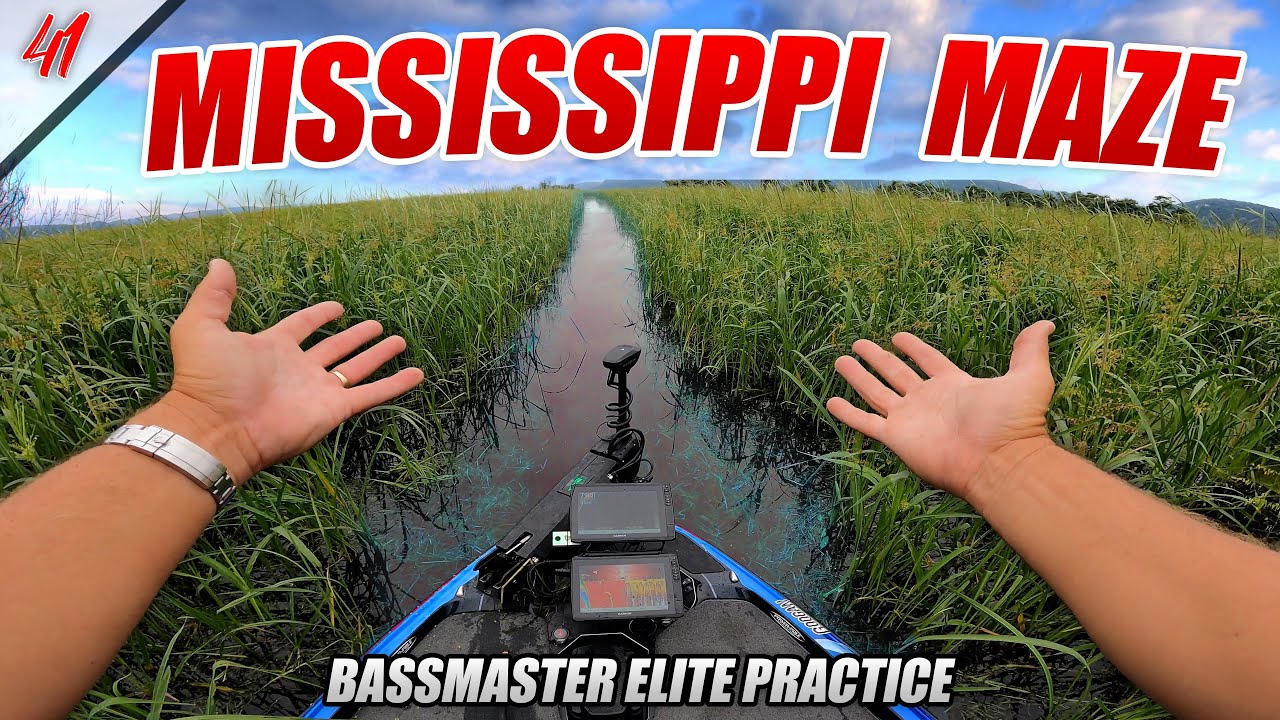 Solving the mississippi maze! - bassmaster elite mississippi river (practice) - ufb s2 e41
