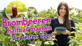 Brombeeren im August haltbar machen 💜 Die besten Tipps  #wildkräuter #garten #august #rezept #diy