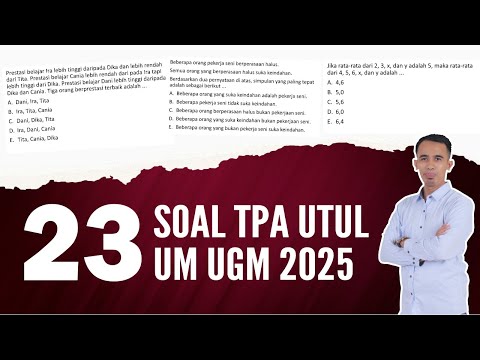 [13] BAHAS 23 SOAL TPA UTUL UM UGM 2025