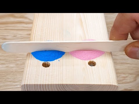 Pour instant glue into colored baking soda and watch the amazing transformation.