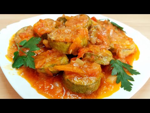 Кабачки Тушенные с Овощами в Томате! Быстро, просто и очень вкусно с любым гарниром!