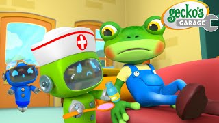 Sick Day for Gecko! 🤒 | Gecko's Garage 🚚 | Cartoons For Kids | Toddler Fun Learning