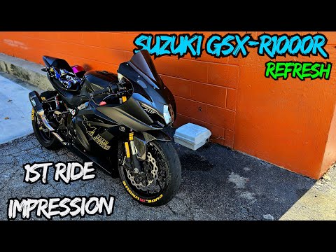 SuzukiGSX-R1000R Update 1st Ride Impressions | 2025 | M4 Titanium Exhaust