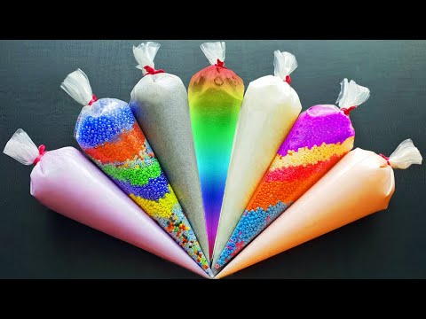 Making Relaxing Crunchy Slime with Satisfying Piping Bags