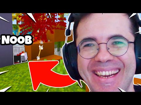 1 BLOKLUK YERDEN DÜŞEN NOOB TAKIM ARKADAŞI! EFSANE KOMİK 🤣 Minecraft EGG WARS