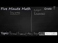 Budgeting and Financial Literacy Concepts