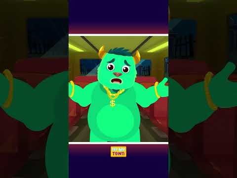 Creepy Monster Bus Song #Skeletons #shorts #halloween #teeheetown #ytshorts