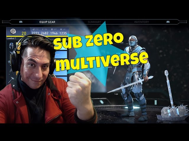 INJUSTICE 2 SUB-ZERO MULTIVERSE SHATTERING SOULS! EPIC GEAR HUNT!