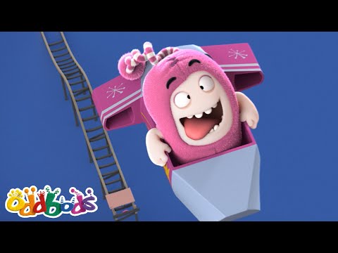 Acidente de montanha-russa! 🎢😲 1 HORA DE ODDBODS | Desenhos Animados Engraçados em Português