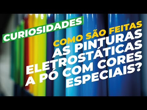 Como é feita a pintura a pó eletrostática com cores especiais, flake, fosco, brilho, lixa, etc.