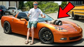 105mm turbo Made This Vette SPIN On Dyno!