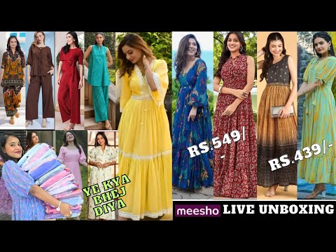 Meesho Huge *Trendy*40 Long Summer Dress,Top,Cord-set Haul 😍|Omg😱Isse Acha Kuch Nhi Ho Skta 😝|Rs.?