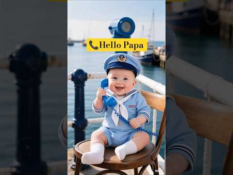 🔥Baby Calling Hello Papa 📞#shorts