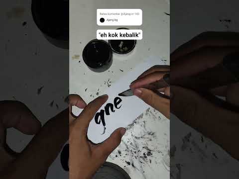 Eh maaf ya ajeng jadi gneja😭 #art #kaligrafi