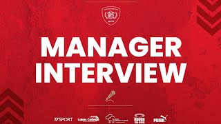 Cleethorpes Town post match interview with the Reds' manager Billy Barr.