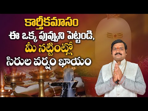 కార్తీకమాసం: ఈ ఒక్క పువ్వుని పెట్టండి, మీ నట్టింట్లో సిరుల వర్షం ఖాయం | Karthikamasam | machiraju