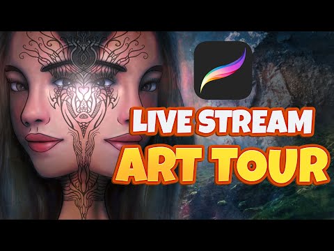 Live Art Tour: My Procreate Gallery!