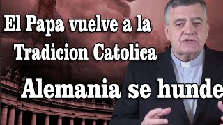 ALENTADOR MENSAJE DEL PADRE SANTIAGO, EL PAPA REGRESA A LA TRADICION MIENTRAS ALEMANIA SE HUNDE
