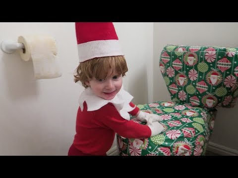 DON"T LET THE  ELF ON THE SHELF NEAR A TOILET