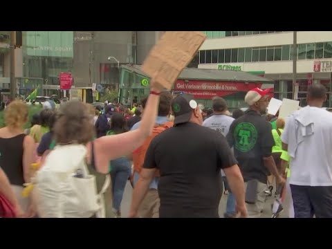 YouTube video thumbnail: Philadelphia City Workers Strike, Halting Key Services