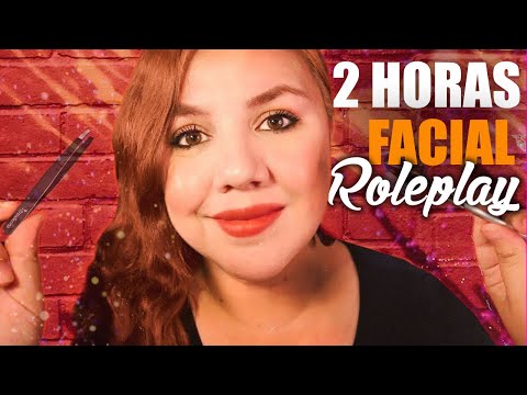 2 HORAS de Los MEJORES FACIALES & Maquillaje Roleplay en Español para DORMIR