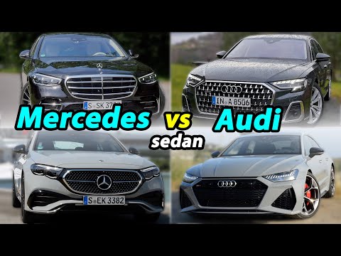 Mercedes vs Audi sedan comparison: S-Class vs A8, E-Class vs A6 / A7, C-Class vs A4 / A5